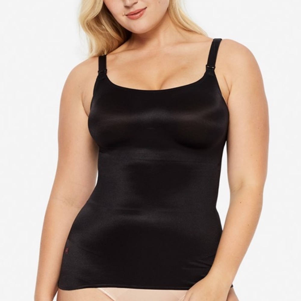 Ruby Ribbon nursing cami, size 36, black, style 3036, compression cami